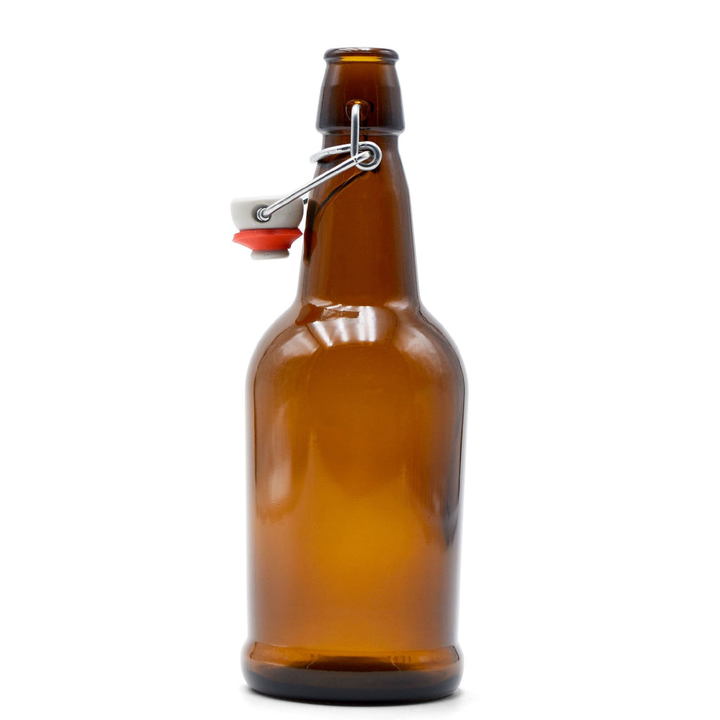 Chef's Star 16 Oz Empty Beer Bottles, Swing Top Glass Bottles, Flip Top  Glass Bottle with Caps, Ferm…See more Chef's Star 16 Oz Empty Beer Bottles