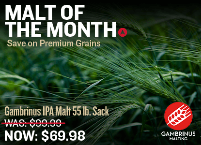 🌾 Malt of the Month Special: Save on Gambrinus IPA Malt! 🌾 Was. $99.99. Now $69.98