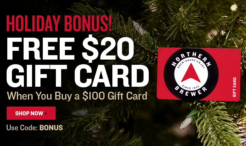 Holiday Bonus. FREE $20 Gift Card
When You Buy a $100 Gift Card
Use Code: BONUS