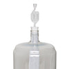 Close up of mini mesh in standard pet carboy with stopper and airlock