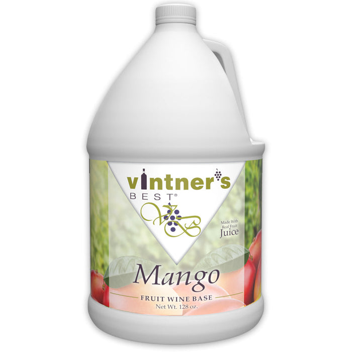 Gallon jug of Mango wine concentrate.