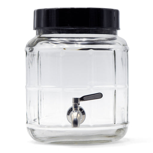 Super Wide-Mouth Glass Jars with Hinged Lids, 1-Gallon (4100 ML