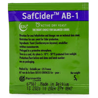 SafCider AB-1 Dry Yeast (5g) - Balanced Ciders